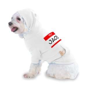 my name is JACE Hooded (Hoody) T Shirt with pocket for your Dog or Cat 