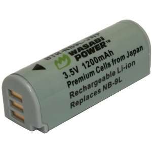  Wasabi Power Battery for Canon NB 9L and Canon PowerShot 