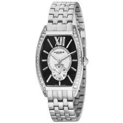 Akribos XXIV Womens Diamond Swiss Quartz Tonneau Bracelet Watch 