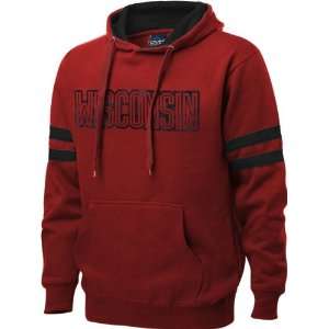  Wisconsin Badgers Red Special Tater Pullover Hooded 