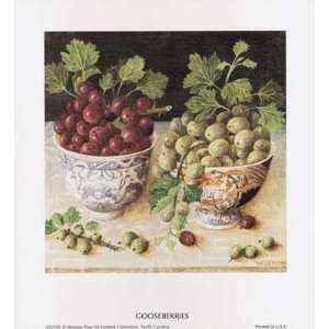  Fruits In Porcelain Currants Poster Print