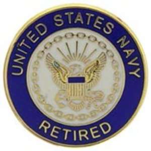  U.S. Navy Retired Pin 5/8 Arts, Crafts & Sewing