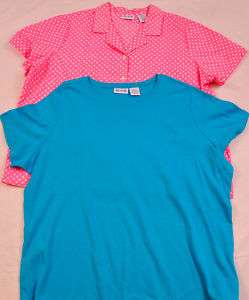 NWOT LOT OF 2 WOMENS BLAIR BUTTON TOPS SIZE 3 XL NICE  