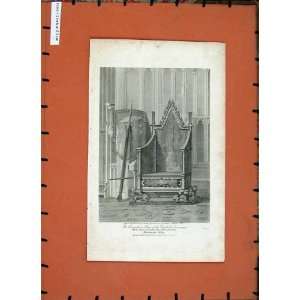  1810 Coronation Chair Westminster Abbey London England 