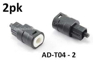   PACK Mini Optical Female to Digital Optical Toslink Male Audio Adapter