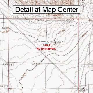   Quadrangle Map   Clark, Wyoming (Folded/Waterproof)