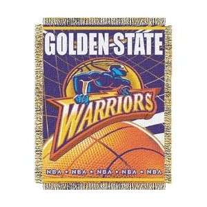 Golden State Warriors NBA Triple Woven Jacquard Throw (019 Series) (48 