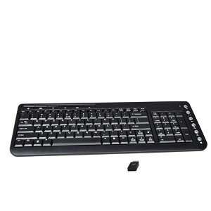  112 Key Wireless Multimedia Keyboard (Black)