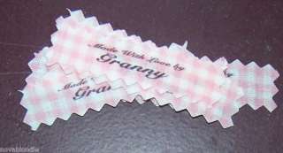 Personalized Sew In Garment Tags Labels Premade Batches  
