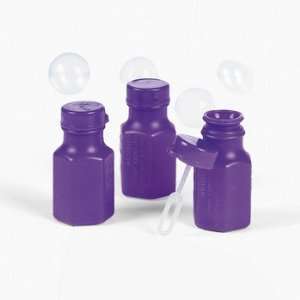 Mini Hexagon Purple Bubble Bottles   Novelty Toys & Bubbles  Toys 