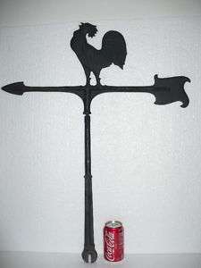 WEATHER VANE 30 1/2 TALL w/ ROOSTER & ARROW BOTH SIDES  
