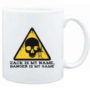  Mug White  Zack is my name, danger is my game  Male 