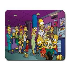 Simpsons Large Rectangular Mouse Pad   9.25 x 7.75 Mouse Mat   Deluxe 