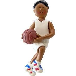  3935 Male African American Basketball Player Personalized 