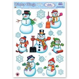 Snowman/Snowflake Clings 12 x 17 Sh (16/sh) Pkg/1