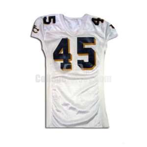  White No. 45 Game Used Northern Colorado Sports Belle 