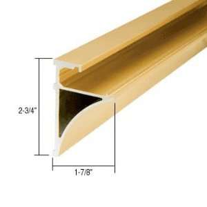 CRL Brite Gold Anodized 96 Aluminum Shelving Extrusion for 3/8 Glass 