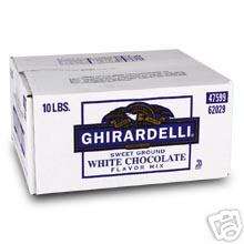 Ghirardelli White Chocolate Powder Mix~Hot Cocoa 10LB  