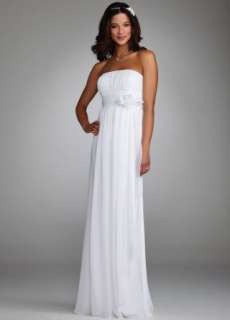  Davids Bridal Bridesmaid Dresses Chiffon Gown with Ruched 