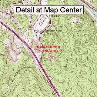USGS Topographic Quadrangle Map   Martinsville West, Virginia (Folded 