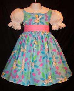 Disney TINKERBELL Dress CUSTOM SIZE Daisy Kingdom fab  