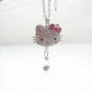 Cute Shining Hellokitty Holder, can hang on your neck.
