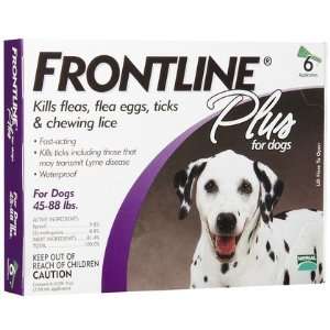 Frontline Plus Dog 45 88 lb   6 doses (Quantity of 1)