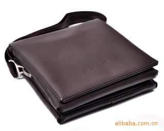 Mens PU leather Messenger/Shoulder/Briefcase/Satchel BAG Black 965 