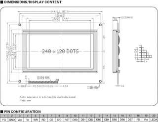 Grahpic / Matrix LCD Module / LCM 240128 / 240X128  