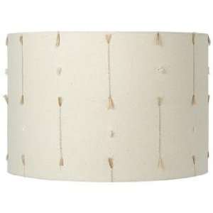   with Large Slubs Drum Lamp Shade 16x16x11 (Spider)