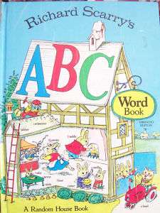 Richard Scarrys ABC Word Book (1971) 9780394823393  