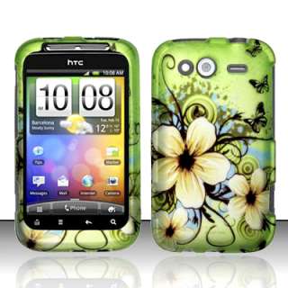   Phone Protector Cover Case for HTC WILDFIRE S Hawaii Flower  