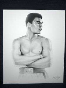 Muhammad Ali Gary Saderup Everlast Boxing Lithograph  