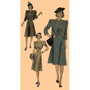  1941 Dress and Bolero Pattern 