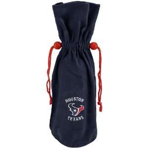  Houston Texans Navy Blue Velvet Wine Bottle Bag Sports 
