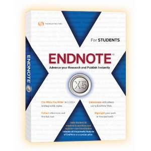  Thomson Reuters, THOM Endnote x5 Student CD Mac 2225 