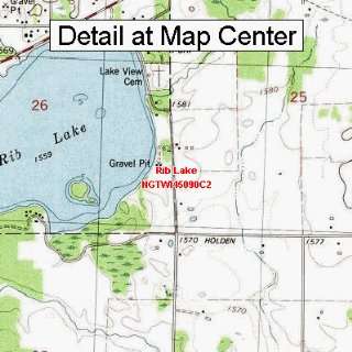   Map   Rib Lake, Wisconsin (Folded/Waterproof)