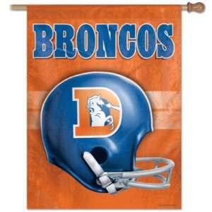  Denver Broncos Throwback Vertical Flag 27x37 Banner 