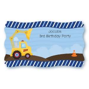  Construction Truck   Set of 8 Personalized Birthday Party 