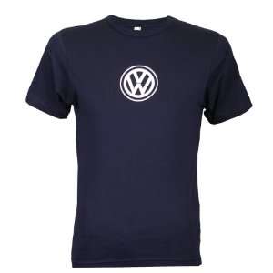    Genuine Volkswagen Mens Anywhere Tee  Navy  Size Small Automotive