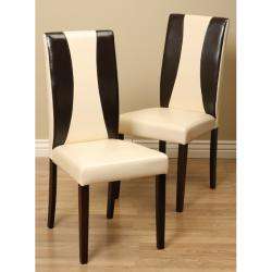 Warehouse of Tiffany Savana Bi cast Leather Chairs (Set of 2 