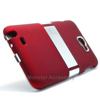   your Samsung Galaxy Note with Red Chrome Kickstand Hard Cover Case