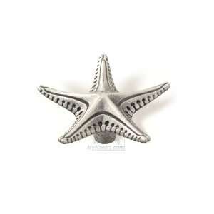 Ocean line collection   antique pewter rivet starfish knob