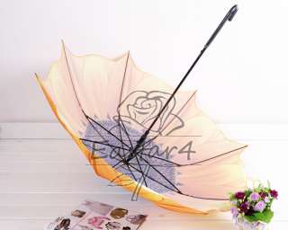 NEW Sunflower Bloom Sun/Rain Stick Umbrella  