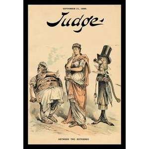 Paper poster printed on 20 x 30 stock. Judge Magazine Between Two 
