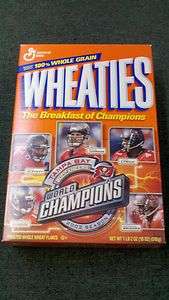 Cereal box Wheaties Tampa Bay Buccaneers 2002 World Champions 18 oz 