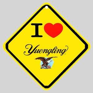 New Order  I Love Yuengling Beer  New Logo Car Window Sign  