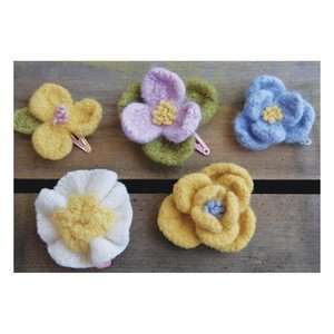  Knit Felting Patterns Doll Up Flowers Arts, Crafts 