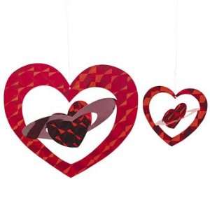  Sparkling Laser Hearts   Party Decorations & Hanging 