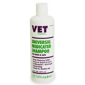  Vet Solutions Universal Medicated Shampoo   16 oz Pet 